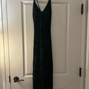Black midi dress